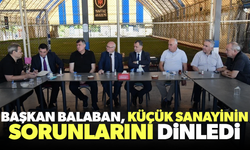 Başkan Balaban, Küçük Sanayinin sorunlarını dinledi