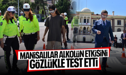 Manisalılar alkolün etkisini gözlükle test etti