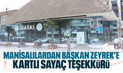 Manisalılardan Başkan Zeyrek’e kartlı sayaç teşekkürü