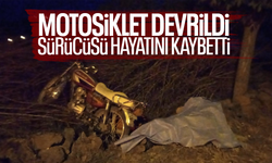 Kontrolden çıkan motosiklet devrildi, sürücü hayatını kaybetti