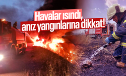 Havalar ısındı, anız yangınlarına dikkat!