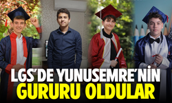 Manisa'daki 8 LGS şampiyonunun 4'ü Yunusemre'den