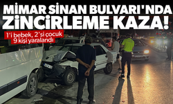 Mimar Sinan Bulvarı'nda zincirleme kaza!