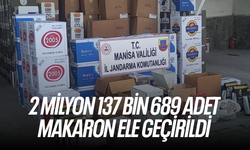 2 milyon 137 bin 689 adet makaron ele geçirildi