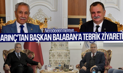 Çerçi destekçisi Arınç'tan, Başkan Balaban'a tebrik ziyareti