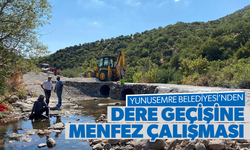 Yunusemre'den dere geçişine menfez...