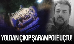 Yoldan çıkan araç şarampole uçtu! 1 ölü