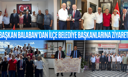 Başkan Balaban'dan ilçe belediye başkanlarına ziyaret