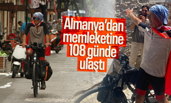 Bisikletle 108 günde memleketine ulaştı