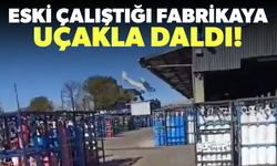 Eski çalıştığı fabrikaya Cessna 152 tipi uçakla çarptı!