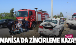 Manisa’da zincirleme kaza! 3 yaralı