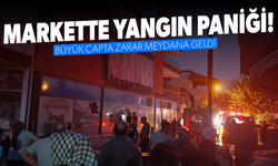 Market yangını korkuttu!