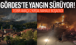 Yangında tedbir amaçlı 2 kırsal mahalle boşaltıldı