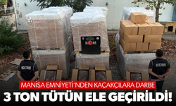 Manisa’da kaçakçılık operasyonu... 3 ton tütün ele geçirildi