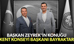 Başkan Zeyrek, Kent Konseyi Başkanı Bayraktar’ı konuk etti