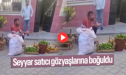 Zabıta müdahale etti... Seyyar satıcı gözyaşlarına boğuldu