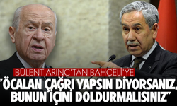 Bülent Arınç'tan Bahçeli'ye: "Öcalan çağrı yapsın diyorsanız, bunun içini doldurmalısınız"