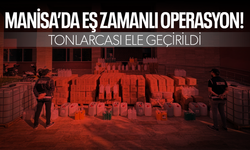 Eş zamanlı kaçak içki operasyonuyla tonlarca kaçak içki ele geçirildi!