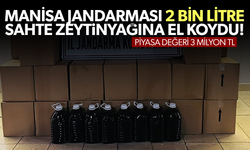 Manisa jandarmasından kaçmadı... Piyasa değeri 3 milyon TL olan sahte zeytinyağı ele geçirildi