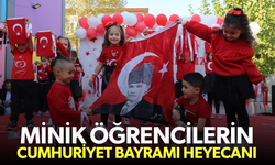 Minik öğrencilerin Cumhuriyet Bayramı heyecanı