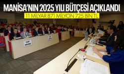 Manisa'nın 2025 yılı bütçesi 11 milyar 871 milyon 725 bin TL