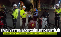 Emniyetten motosiklet denetimi... 1 milyon 117 bin 721 TL cezai işlem uygulandı