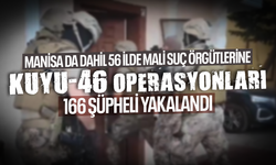 “Kuyu-46” operasyonlarında 166 şüpheli yakalandı