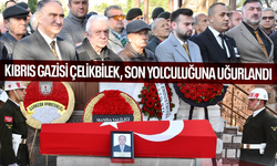 Kıbrıs Gazisi Çelikbilek, son yolculuğuna uğurlandı