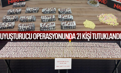 Uyuşturucu operasyonunda 21 kişi tutuklandı