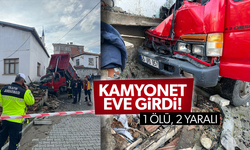 Kamyonet eve çarptı! 1 ölü, 2 yaralı...