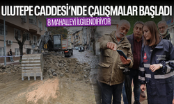 Ulutepe Caddesi'nde çalışmalar başladı... 8 mahalleyi ilgilendiriyor