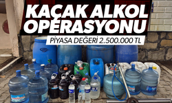 Jandarmadan kaçak alkol operasyonu! Piyasa değeri dudak uçuklattı