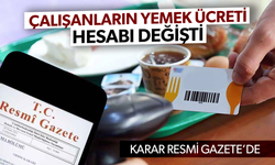 Yemek ücreti hesaplamasında değişiklik yapıldı