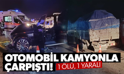 Manisa'da otomobil kamyonla çarpıştı! 1 ölü, 1 yaralı