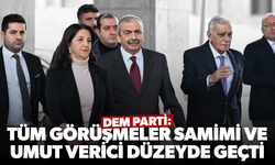 DEM Parti: Tüm görüşmeler samimi ve umut verici düzeyde geçti