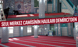 Güney Kore Seul Merkez camisinin halıları Demirci’de dokundu