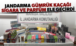 Jandarma gümrük kaçağı sigara ve parfüm ele geçirdi