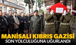 Manisalı Kıbrıs Gazisi son yolculuğuna uğurlandı