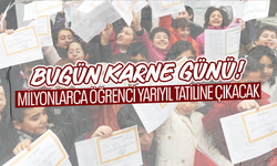 Bugün karne günü... Milyonlarca öğrenci yarıyıl tatiline çıkacak