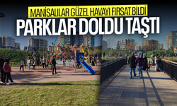 Manisalılar yazdan kalma günün tadını çıkardı