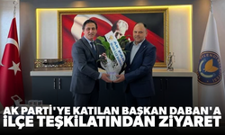 AK Parti’ye katılan Başkan Daban’a ilçe teşkilatından ziyaret