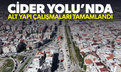 Cider Yolu’nda alt yapı çalışmaları tamamlandı