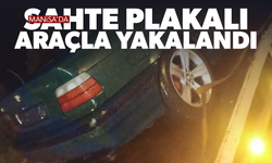 Sahte plakalı araçla yakalandı