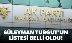 Süleyman Turgut’un listesi belli oldu!