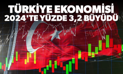 Türkiye ekonomisi 2024'te yüzde 3,2 büyüdü