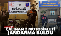 Manisa’da çalınan 2 motosikleti jandarma buldu