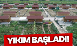 Şehzadeler'de hobi bahçeleri yıkılmaya başlandı