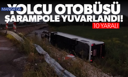 Yolcu otobüsü şarampole yuvarlandı! 10 yaralı