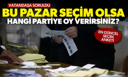 Bu pazar seçim olsa hangi partiye oy verirsiniz?