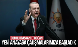 Cumhurbaşkanı Erdoğan: Yeni anayasa çalışmalarımıza başladık